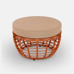 Комплект плетеной мебели ReeHouse Lotus алюминий, искусственный ротанг, олефин, стекло африканский закат, капучино, бронза Фото 20