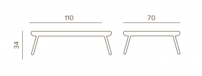 Столик металлический кофейный Grattoni Jolly алюминий красный Фото 2