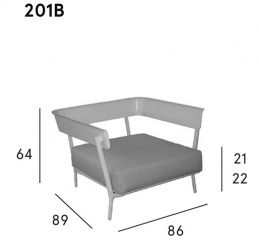Кресло дизайнерское мягкое с подушкой-thumbs-Фото3