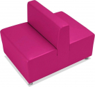 Диван модульный двусторонний Профдиван Фебо дерево, кожа розовый Фото 1
