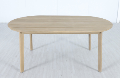 Стол деревянный обеденный Tagliamento Madrague акация светлый тик Фото 7