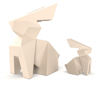 Фигура дизайнерская пластиковая Vondom Origami Kousagi Basic полиэтилен Фото 4