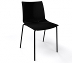 Стул пластиковый Gaber Kanvas NA металл, технополимер черный Фото 1