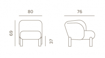 Кресло лаунж деревянное с обивкой-thumbs-Фото3