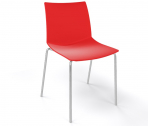Стул пластиковый Gaber Kanvas NA металл, технополимер красный Фото 1