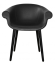 Кресло дизайнерское с обивкой Magis Cyborg Lord поликарбонат, пенополиуретан, натуральная кожа черный Фото 3