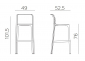 Комплект пластиковых барных стульев Nardi Net Stool Set 4 стеклопластик ментоловый Фото 2