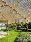 Зонт профессиональный Ø2.5 м Scolaro Palladio Boho дерево ироко, полиэфирный шнур натуральный, слоновая кость Фото 7