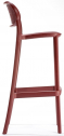 Стул пластиковый барный Gaber Nuta Stool 78 технополимер бордовый Фото 6