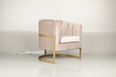 Кресло лаунж с обивкой Caris Dali металл, граб, ткань Фото 21
