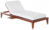 Лежак деревянный с матрасом Unopiu C’est La Vie красное дерево, акрил Фото 1