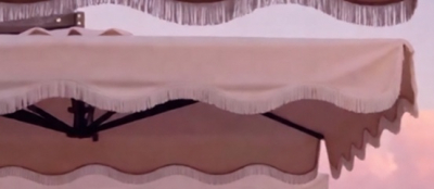 Зонт профессиональный 3х3 м THEUMBRELA SEMSIYE EVI Banana алюминий, акрил, бахрома коричневый, натуральный Фото 11