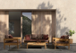 Столик кофейный деревянный Garden Relax Kobo тик Фото 5