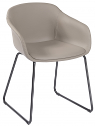 Кресло пластиковое с обивкой-thumbs-Фото1