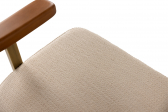 Кресло лаунж с обивкой Caris Hampton Berger граб, фанера, ткань Фото 12