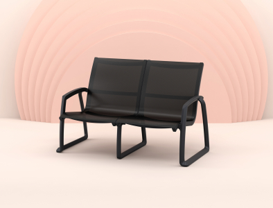 Комплект пластиковой мебели Siesta Contract Pacific Lounge стеклопластик, текстилен черный Фото 23