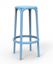 Табурет пластиковый барный Vondom Brooklyn Basic полипропилен, стекловолокно голубой Фото 6