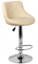 Стул барный с обивкой E-line Комфорт сталь, экокожа бежевый Фото 1