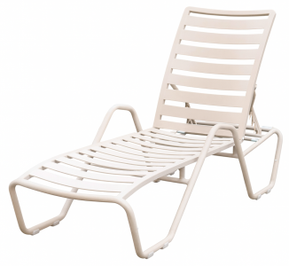 Шезлонг-лежак металлический Tagliamento Sunbed алюминий бежевый Фото 1