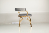 Кресло металлическое с обивкой Caris Loomi металл, фанера, ткань Фото 13