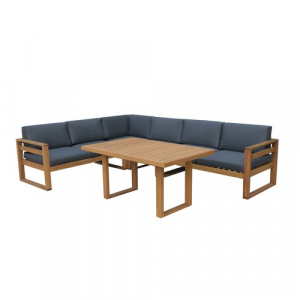 Комплект деревянной мебели JOYGARDEN Booka акация, олефин натуральный, темно-серый Фото 5