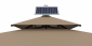 Зонт профессиональный 4х4 м Tagliamento Atlantic Solar алюминий, акрил Dickson антрацит, бежевый Фото 4