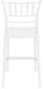 Стул пластиковый полубарный Siesta Contract Chiavari Bar 65 поликарбонат белый Фото 10