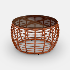 Комплект плетеной мебели ReeHouse Lotus алюминий, искусственный ротанг, олефин, стекло африканский закат, капучино, бронза Фото 28