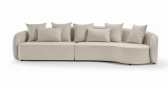Диван модульный с подушками Grattoni Cosy Modular алюминий, олефин конопляный Фото 8