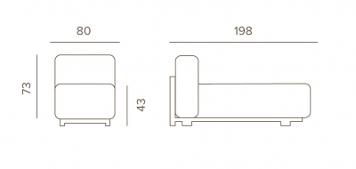 Шезлонг-лежак мягкий Grattoni Rule Teak тик, алюминий, олефин натуральный, кремовый Фото 2