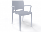 Кресло пластиковое Gaber Bakhita B технополимер жемчужно-серый Фото 1