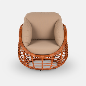 Комплект плетеной мебели ReeHouse Lotus алюминий, искусственный ротанг, олефин, стекло африканский закат, капучино, бронза Фото 19