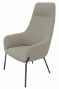 Кресло мягкое Quadrifoglio City Lounge сталь, ткань Фото 7