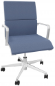 Кресло офисное на колесах Quadrifoglio Dekora Plus сталь, алюминий, ткань Фото 1