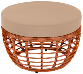 Пуф плетеный с подушкой Lotus