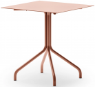 Стол металлический обеденный Unopiu Salò алюминий терракотовый Фото 1