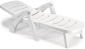 Шезлонг пластиковый SCAB GIARDINO Stella Di Mare Folding пластик белый Фото 2