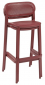 Стул пластиковый барный Gaber Nuta Stool 78 технополимер бордовый Фото 8