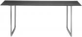 Стол ламинированный PEDRALI Toa алюминий, компакт-ламинат HPL титановый, черный Фото 1