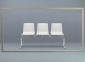 Система с тремя сиденьями Scab Design Alice Bench сталь, алюминий, технополимер лен Фото 2