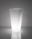 Кашпо пластиковое светящееся SLIDE Y-Pot Lighting полиэтилен белый Фото 12