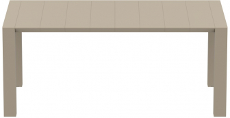 Стол пластиковый раздвижной Vegas Table Medium, бежевый, 1800-2200х1000х750 мм