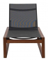 Шезлонг-лежак деревянный GARDENIUS Deep Textile ироко, текстилен Фото 7