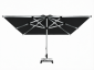 Зонт профессиональный 3х3 м THEUMBRELA SEMSIYE EVI Avocado алюминий, акрил серебристый, черный Фото 1