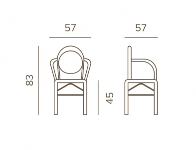 Кресло металлическое текстиленовое Grattoni GS 950 алюминий, текстилен бамбук, бежевый Фото 2