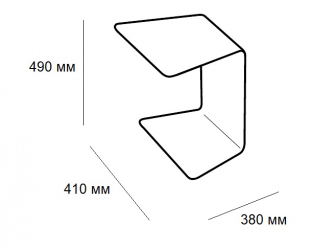 Столик металлический приставной-thumbs-Фото3