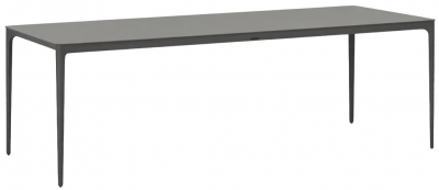 Стол обеденный металлический Grattoni Bahamas алюминий антрацит Фото 1