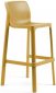 Комплект пластиковых барных стульев Nardi Net Stool Set 4 стеклопластик горчичный Фото 4