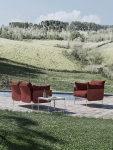 Кресло металлическое с обивкой Et al. (Metalmobil) Bloom алюминий, ткань Фото 7