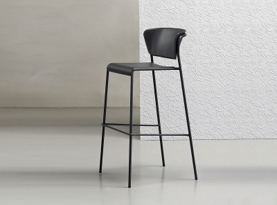 Стул барный пластиковый Scab Design Lisa Technopolymer сталь, технополимер антрацит Фото 7